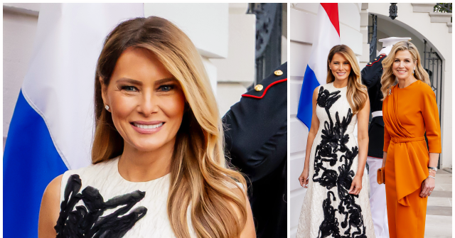Fashion Notes: Melania Trump Welcomes Dutch Royals in Erdem Cocktail Dress