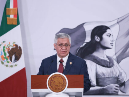 Cristobal Castaneda Carrillo, Mexico State Public Security Secretary talks about the mass