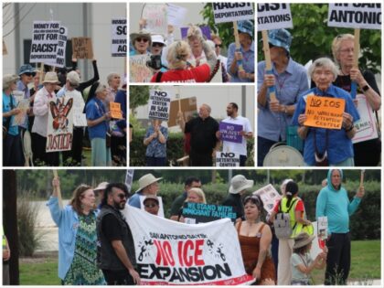 San Antonio Socialists Mobilize Seniors to Protest Future ICE Facility (Randy Clark/Breitb
