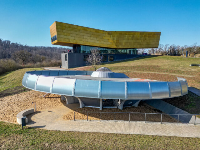 The Outer Space learning and adventure site in the form of a UFO teaches astronomical know