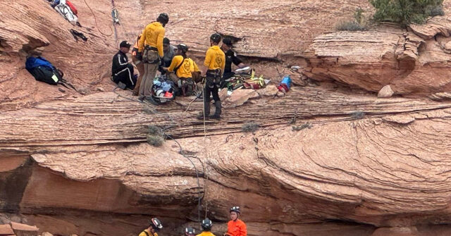 Rescuers Save Parent Who Fell Off 70-Foot Cliff in Utah on Family Vacation