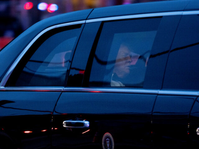 President Donald Trump arrives to the White House Correspondents Dinner, Saturday, April 2