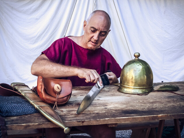 Fanum Fortunae-Caesars' Fano. Hypothetical reenactment of Greek, Gaul and Roman civil