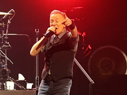 INGLEWOOD, CALIFORNIA - APRIL 07: Bruce Springsteen and The E Street Band perform at The K