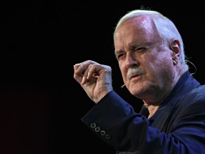 John Cleese, an English actor, comedian, screenwriter, and producer speaks at Pendulum Sum