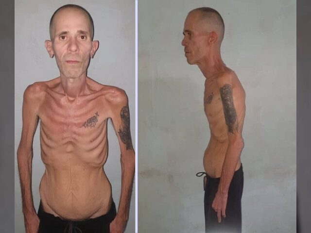 Cuban former political prisoner Alexander Díaz Rodríguez after finishing his sentence fo