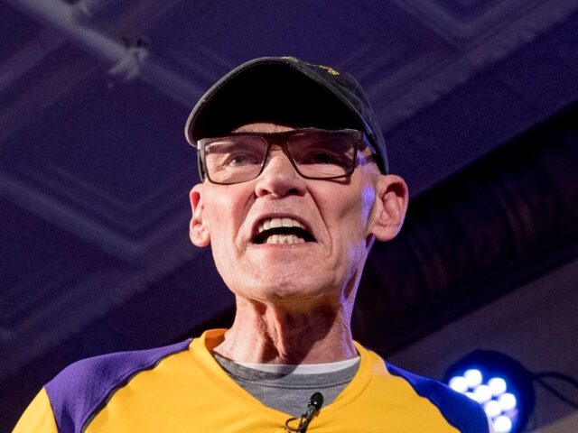 James Carville, a political commentator known for leading former President Bill Clinton 