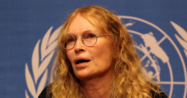 Actress Mia Farrow Suggests Trump May Have Staged WHCD Shooting to 'Raise His Approval Ratings'