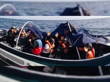 Roughly five dozen migrants were apprehended after U.S. Customs and Border Protection (CBP