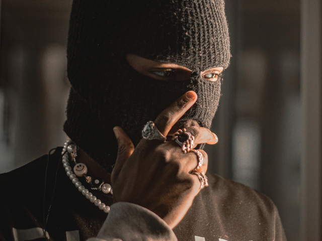 A Person Wearing a Ski mask