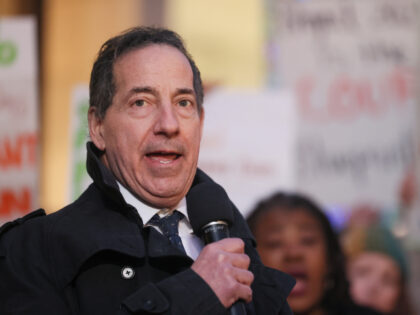 WASHINGTON, DC - FEBRUARY 10: Rep. Jamie Raskin (D-MD) speaks as Congressional Democrats a