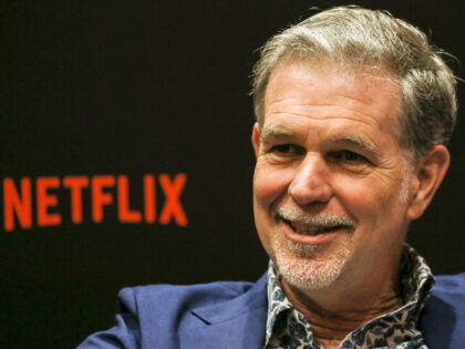 SINGAPORE - NOVEMBER 09: Netflix CEO Reed Hastings speaks during an interview on day two o