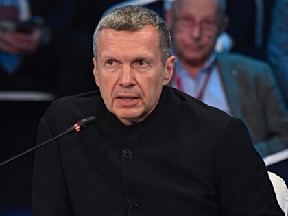 TV presenter Vladimir Solovyov attends the Saint Petersburg International Economic Forum (