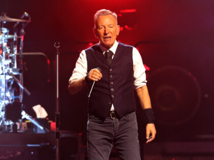 SAN FRANCISCO, CALIFORNIA - APRIL 13: Bruce Springsteen and the E Street Band perform duri