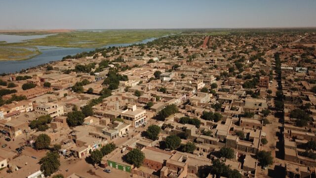 Fighting was also heard in the northern Malian city of Gao, seen here in a file picture