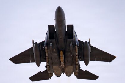 File picture of a US Air Force F-15E Strike Eagle aircraft, the type reported downed over