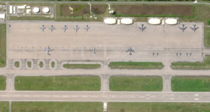 This handout satellite photo from Planet Labs PBC and dated June 16, 2025, shows an overvi