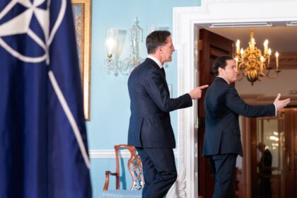 NATO Secrertary-General Mark Rutte met with US Secretary of State Marco Rubio ahead of his