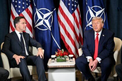 US President Donald Trump met NATO Secretary General Mark Rutte in January in Switzerland