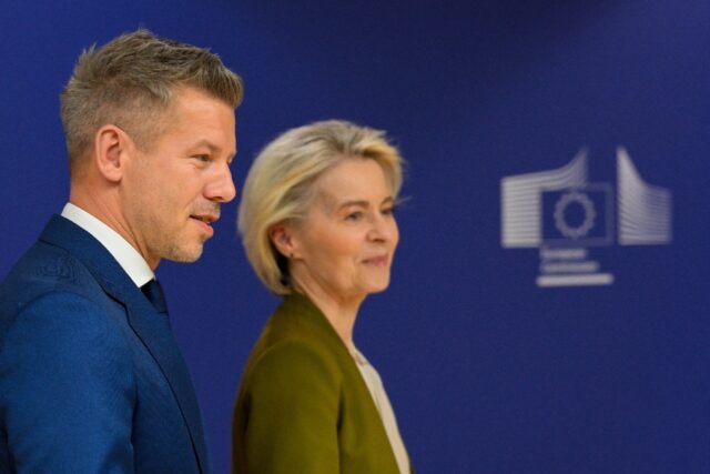 Wednesday's meetings with EU chief Ursula von der Leyen will build on meetings Magya