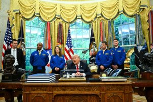 Artemis II crew visits with Trump in the Oval Office