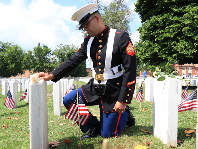 190527-M-ND733-030 U.S. Marine Sgt. John Martinho, an intelligence analyst assigned to U.S. Marine Corps Forc