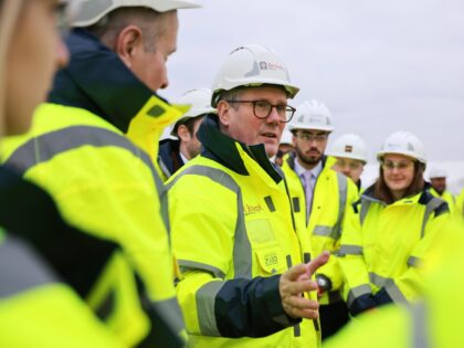 13/02/2025. Milton Keynes, United Kingdom. Prime Minister Keir Starmer visits a constructi