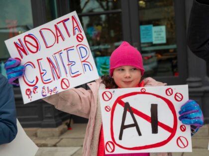 AI protester