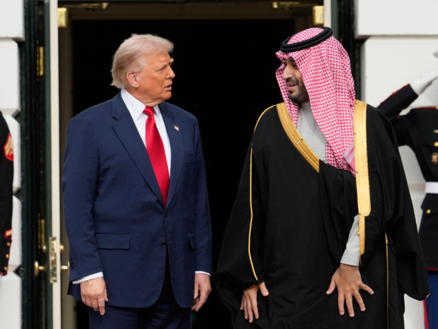 President Donald Trump welcomes Saudi Arabia's Crown Prince Mohammed bin Salman to th