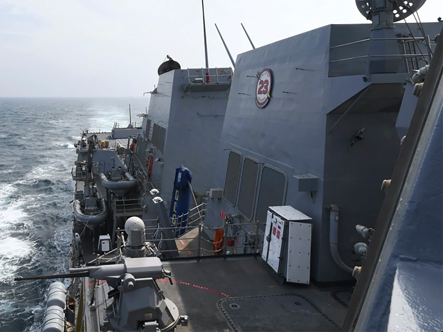 FILE - In this photo provided by the U.S. Navy, the Arleigh Burke-class guided-missile des