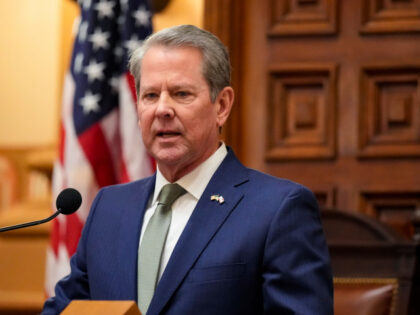 Gov. Brian Kemp speaks during the State of the State, Thursday, Jan. 15, 2026, in Atlanta.