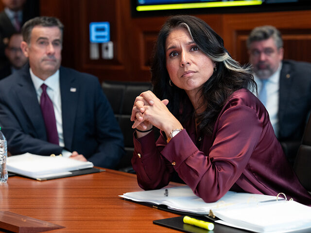 CIA Director John Ratcliffe and Director of National Intelligence Tulsi Gabbard meet in th