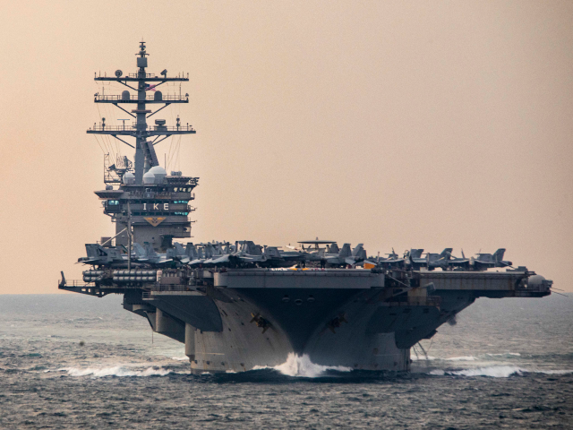 Components of the Dwight D. Eisenhower Strike Group (IKECSG) and the fast combat support s