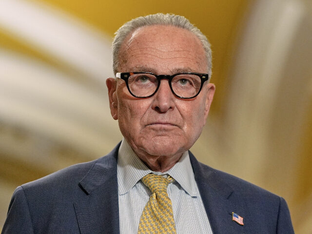 Chuck Schumer Senate Minority Leader Chuck Schumer of N.Y., listens during a news conference after a pol