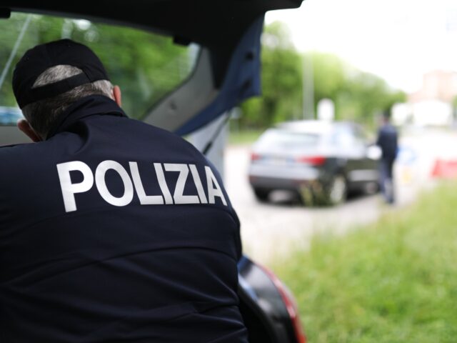 Police checkpoint during COVID-19 pandemic in Italy on April 28, 2020 in Carpi, Italy. (Ph