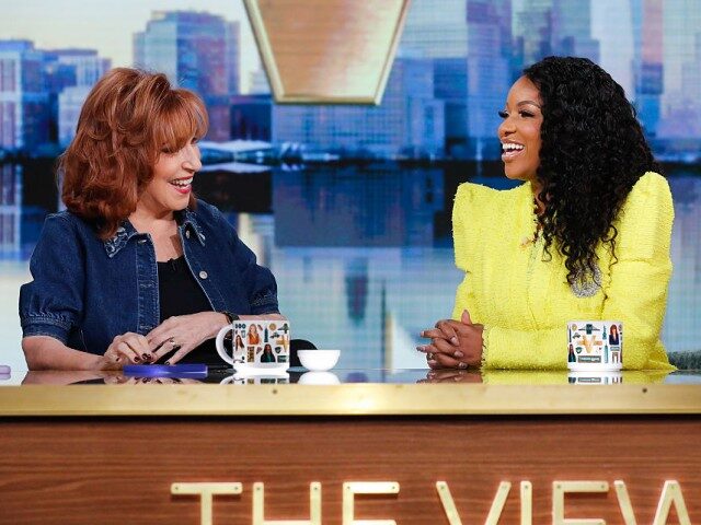 GettyImages-2221649463 U.S. Rep. Jasmine Crockett (D-Texas) and Renée Elise Goldsberry are guests on "The View"