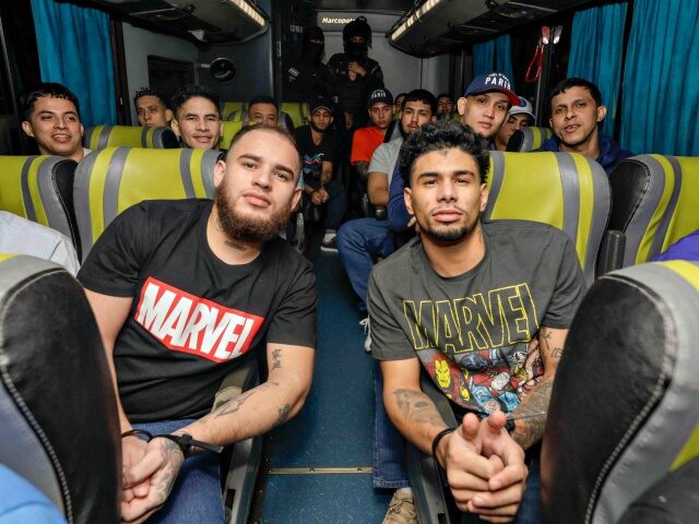 Bukele Returns Deported Migrants to Venezuela SAN SAN LUIS TALPA, LA PAZ, EL SALVADOR JULY 18: (----EDITORIAL USE ONLY - MANDATORY CREDI