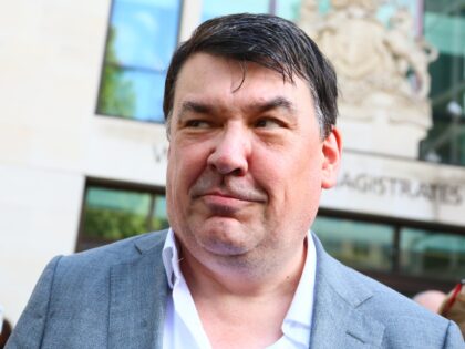 LONDON, ENGLAND - SEPTEMBER 4: Graham Linehan leaves Westminster Magistrates Court on Sept