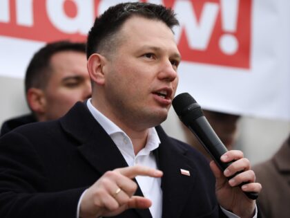 In Warsaw, Poland, on December 19, 2025, Slawomir Mentzen, chairman of the New Hope party