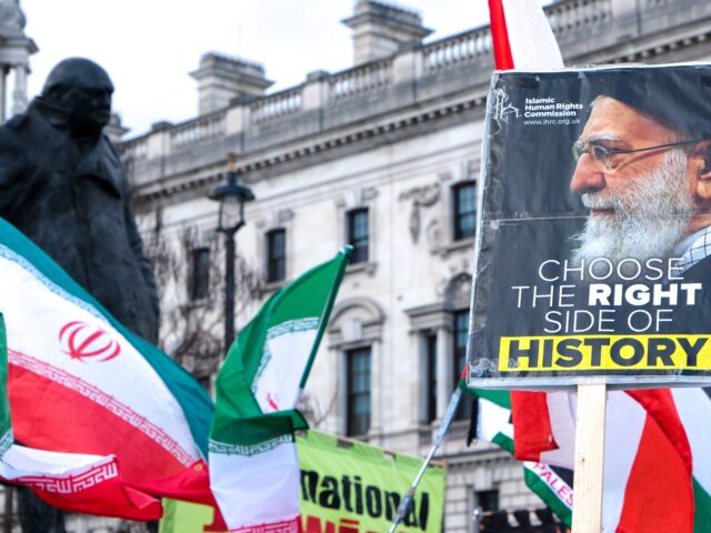 LONDON, UNITED KINGDOM - FEB 28, 2026 - USA and Israel attack Iran protests: protest in Pa
