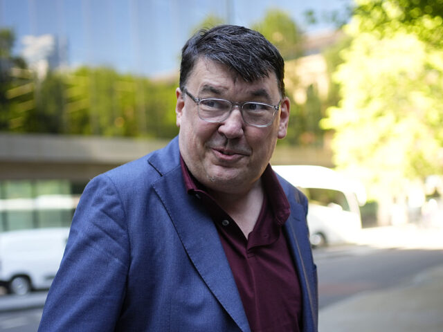 Graham Linehan arrives at Southwark Crown Court, London, to appeal his conviction for crim