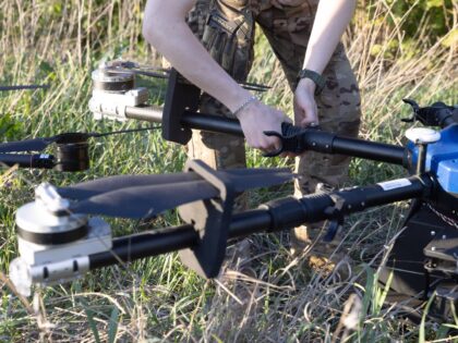 KHARKIV OBLAST, UKRAINE - MAY 8: A Ukrainian soldier of the 127th Heavy Mechanized Brigade