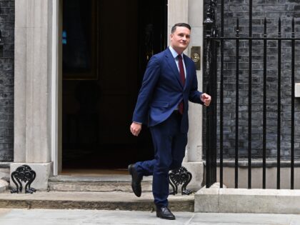 LONDON, ENGLAND - MAY 13: Health Secretary Wes Streeting leaves 10 Downing Street followin