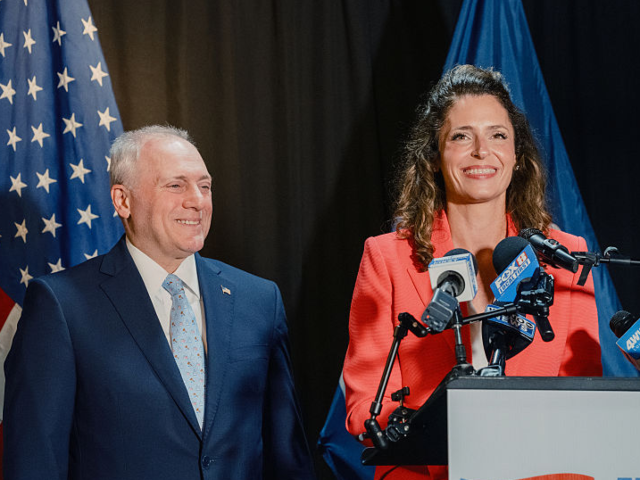 GettyImages-2276442602 Representative Steve Scalise, a Republican from Louisiana, left, and Representative Julia