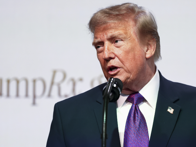 GettyImages-2276448167 US President Donald Trump during a healthcare affordability event in the South Court Audit