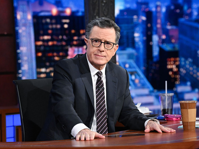 GettyImages-2276591037 NEW YORK - MAY 18: Stephen Colbert on the CBS series The Late Show with Stephen Colbert, s
