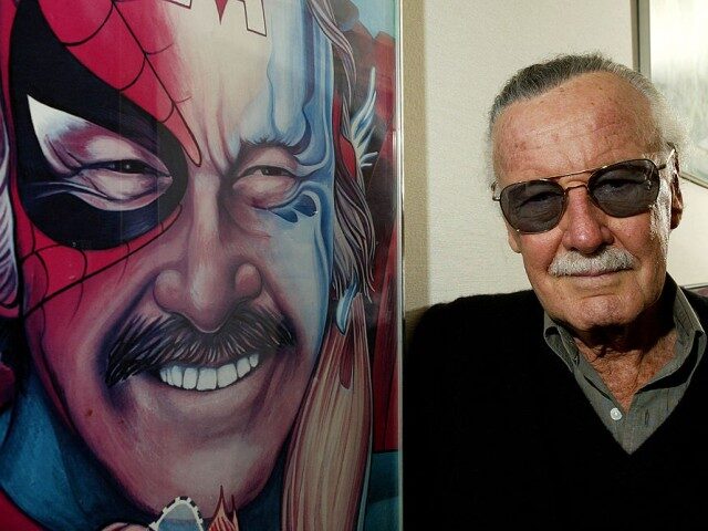 GettyImages-51086990 Spider-Man creator Stan Lee poses at his office on June 18, 2004 in Beverly Hills, Califor
