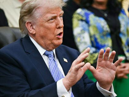 US President Donald Trump speaks during an announcement with Environmental Protection Agen