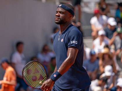 Frances Tiafoe of United States of America during Day Two of the 2026 French Open at Rolan