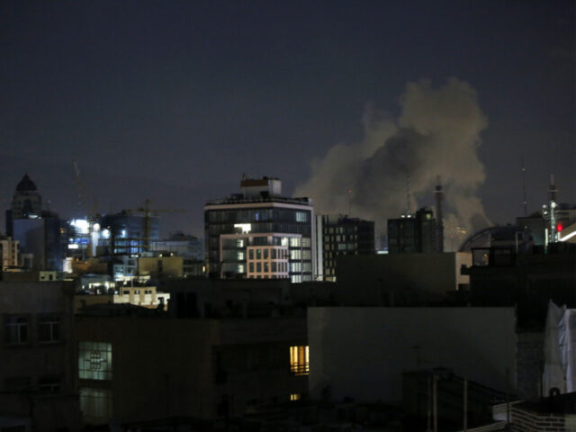 Smoke rises after explosions rocked multiple areas of Tehran, following Israelâs announce